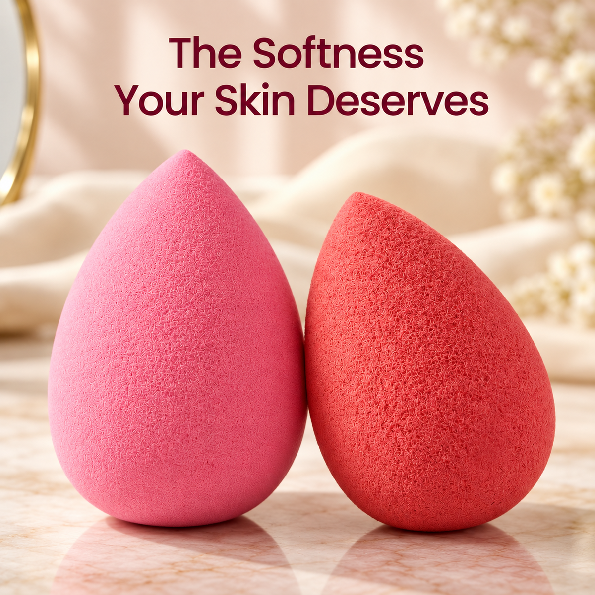 MAKEUP BEAUTY BLENDER SPONGE (PACK OF 2)