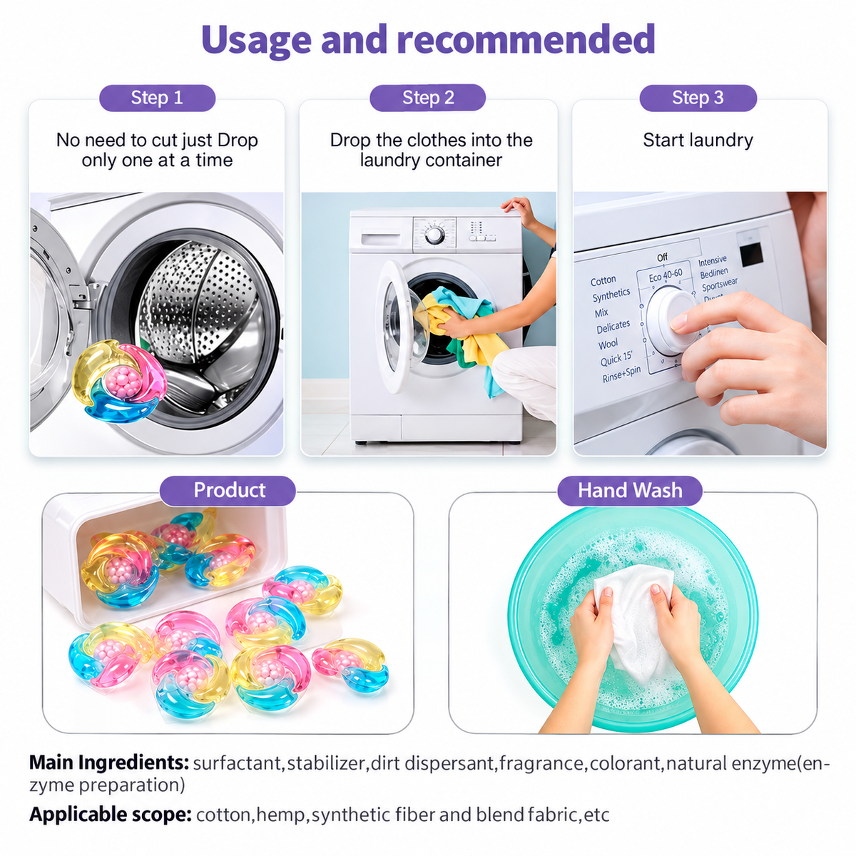 5 IN 1 LAUNDRY PODS ( 60 PODS )