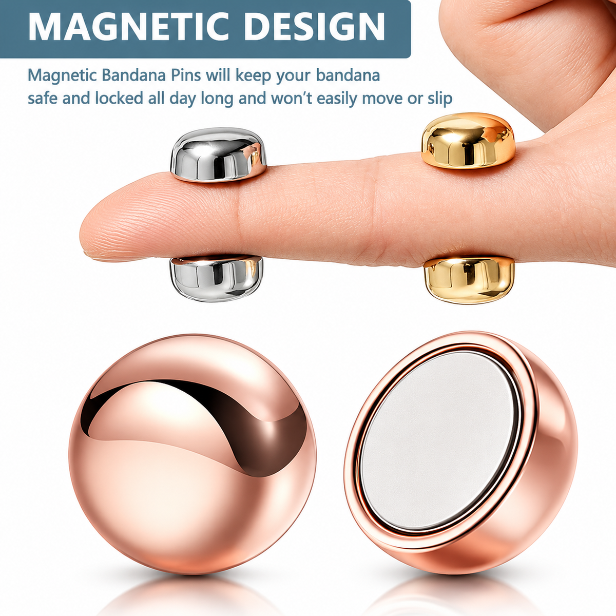 MAGNETIC HIJAB PINS (3 pair )